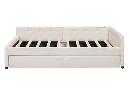 Platform Bed With USB Ports