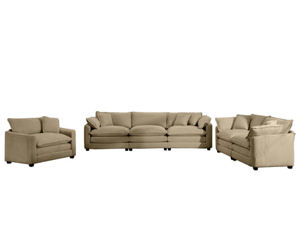 Elegant Oversized Sectional Sofa Set With Deep Seats And Flexible Layout