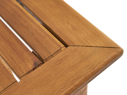 Outdoor Minimalist Acacia Wood Rectangle Bar Table