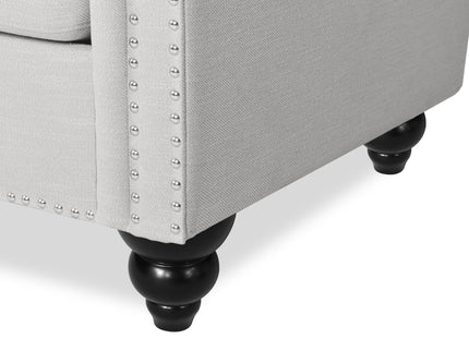 Chesterfield Style 3 Seater Sofa With Deep Button Tufting