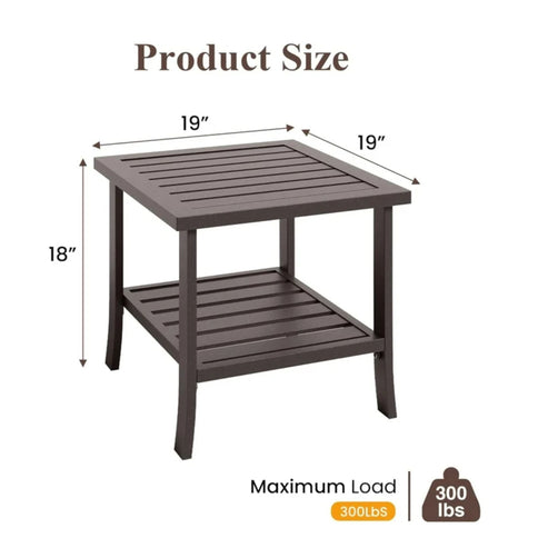 Patio Furniture Set With Coffee Table And Cushions For Backyard