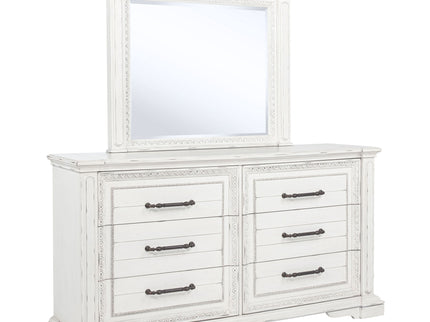 6 Drawer Dresser With Mirror - Vintage