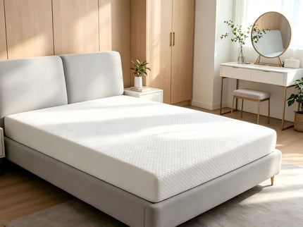 5" Medium Firm Memory Foam Mattress - White - Twin Size