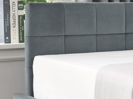 Elegant Storage Upholstered Tufted Bed Frame With Backrest And Armrests