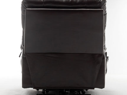 Lift Chair With Heat & Massage, 2 Pockets, 2 Cup Holders, Dual Remote - Wine Red