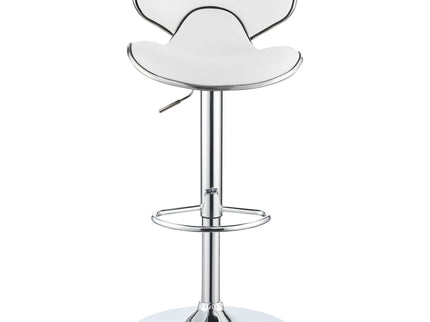 Edenton - Upholstered Adjustable Bar Stool (Set of 2) - White
