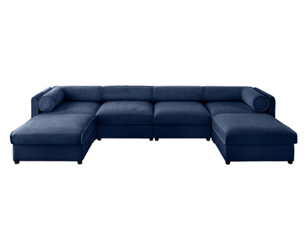 Contemporary Elegant Sofa With Storage And Ottoman