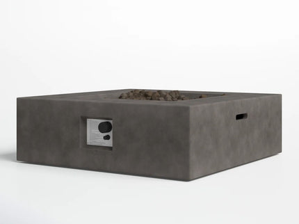 Outdoor Handcrafted Fire Pit Table - Charcoal