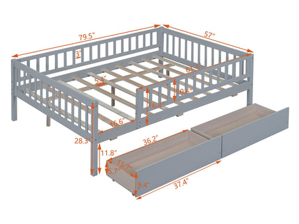 Multifunctional Wooden Daybed Bed