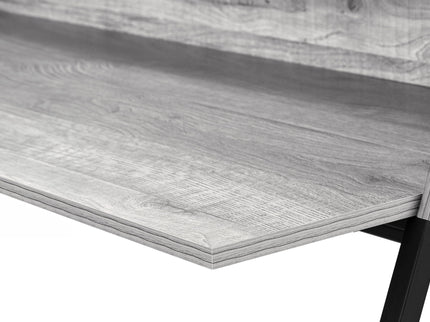 Computer Desk For Home Office, Laptop, Storage Shelves, Marble Look Contemporary & Modern