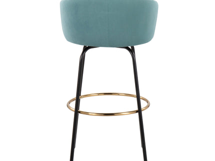 Claire - Contemporary / Glam Barstool With Footrest (Set of 2)