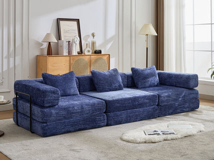 Convertible Floor Sofa Bed, Boneless Modular Sectional Sofa For Living Room