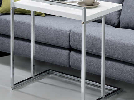Rectangular Top Snack Table - White
