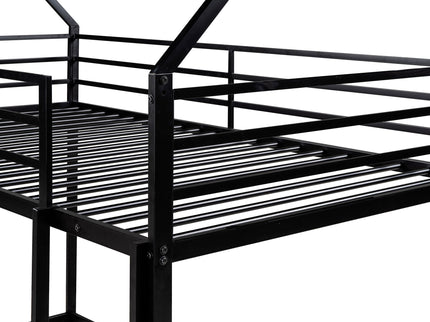 House Bunk Bed With Built In Ladder