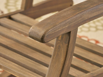 Outdoor Reclining Rocking Chair - Gray