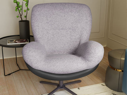 360° Swivel Office Chair, No Wheels