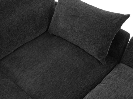 Modern Modular U-Shaped Sofa Bed With Movable Ottoman, USB Ports, Phone Holder