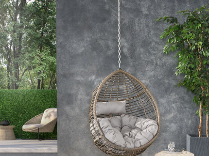 Morris Teardrop - Hanging Chair With Chain And Water Resistant Cushions