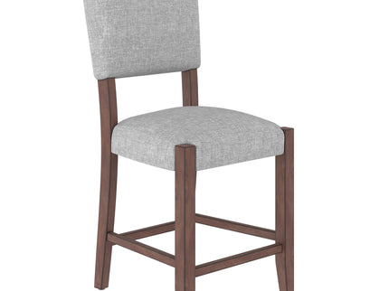 5 Piece Counter Height Dining Set, Bar Table With 4 Upholstered Chairs