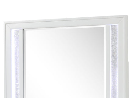 Abigale - Mirror For Dresser Top Made With LED (Includes Only Mirror) - White