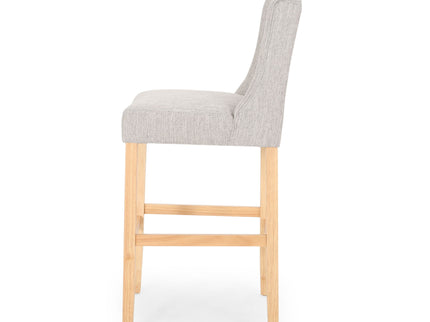 Vienna - Contemporary Fabric Tufted & Wingback Counter Stools (Set of 2)