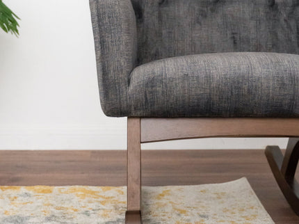 Alistair - Rocking Chair - Brown / Dark Gray