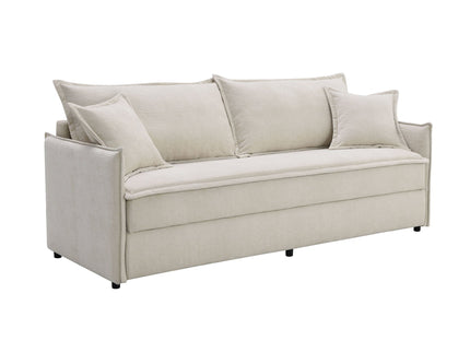 Elisea - Sleeper Sectional Sofa With 2 Toss Pillows - Beige