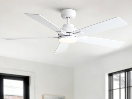 Reversible Motor Integrated LED Dimmable Ceiling Fan With Light