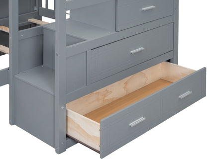 Bunk Bed With Wardrobe, Drawers