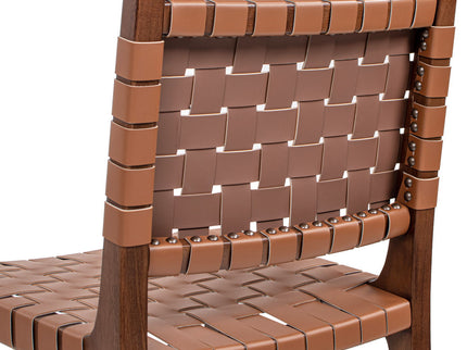 Andre - Counter Stool With Back - Pecan Brown
