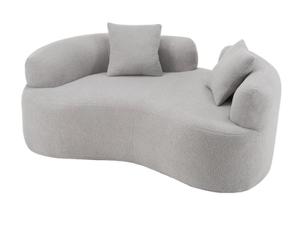 Modern Curved Loveseat