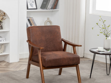 Accent Chair, Classic Mid Century Modern For Extra Seating