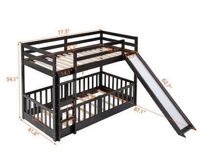 Bunk Bed With Convertible Ladder And Slide