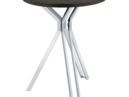 Edgerton - Round Height Bistro Bar Table - Dark Oak