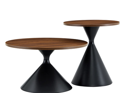 2 Piece Coffee Round Table Set