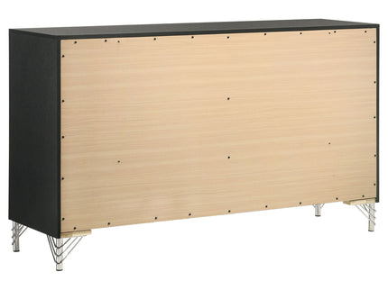 Malcolm - 6 Drawer Dresser Cabinet - Black