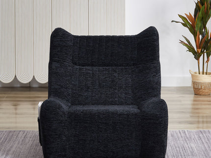Bean Bag Chair With Armrests Oversized Comfy Beanbag Lounge Lazy Floor Sofa Accent Chair For Living Room - Black