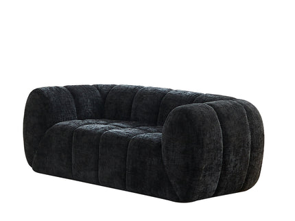 Quilted Cloud Sofa With Rounded Armrests And Piano Key Backrest Design