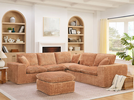 Sectional Sofa With Moveable Ottoman