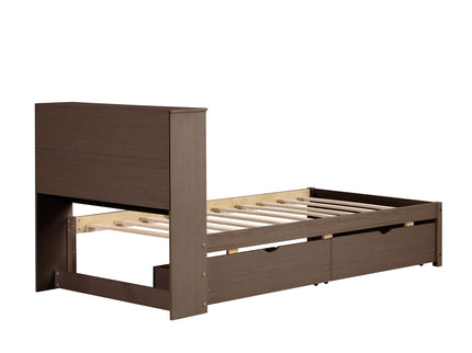 Bed Frame With Built In USB Port And 2 Drawers