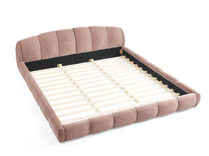 Upholstered Platform Bed Frame, Low Profile Floor Bed, No Box Spring Required