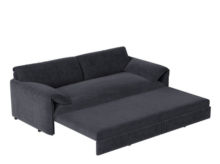 Queen Pull Out Sofa Bed With Side Storage
