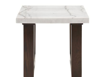 Edwyn - Natural Marble Top End Table