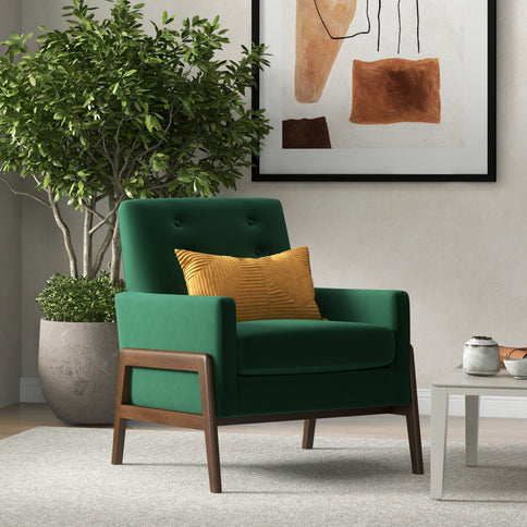 Cole - Solid Wood Lounge Chair