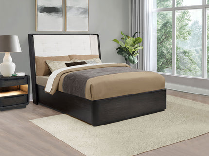 Bangor - Wingback Bed With Upholstered Headboard