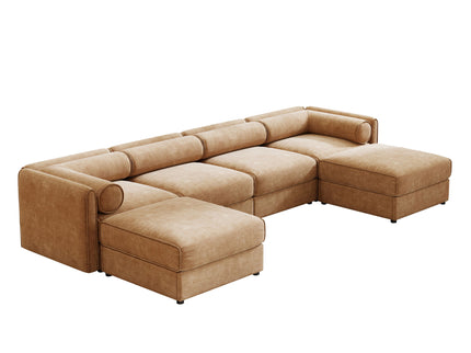 Contemporary Elegant Sofa With Storage And Ottoman