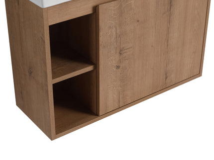 Sleek Design Freestanding Bathroom Vanity With Sink, Soft Close Door
