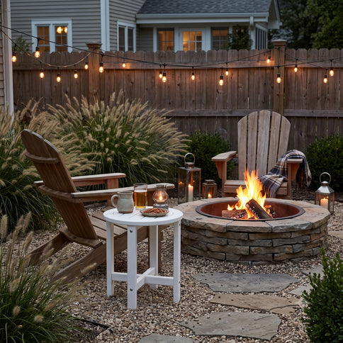 Round Outdoor Side Table