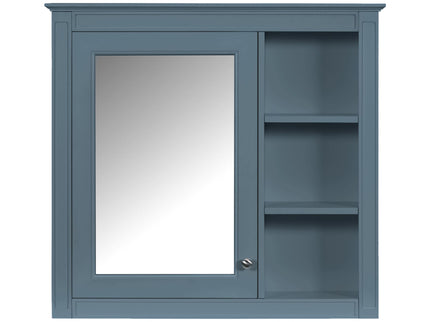 Bathroom Vanity With Medicine Cabinet, Royal Mirror Cabinet, Modern Bathroom Storage Cabinet With 2 Soft Closing Doors And 4 Drawers