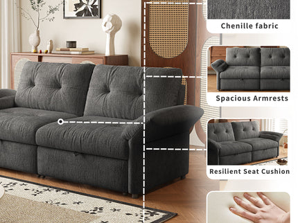 Sofa Bed, 2 In 1 Design For Living Rooms
